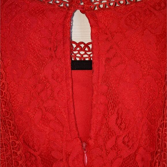 Lulu's My Sweetheart Red Lace Mini Dress M - Picture 13 of 16